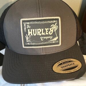 Hurley Gray and Black Trucker Snapback Hat